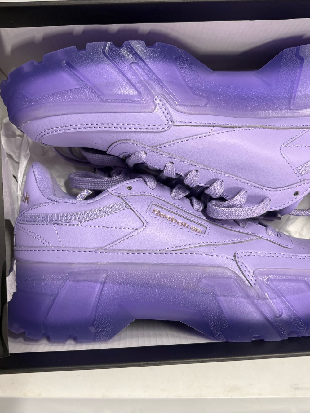 Reebok Women's Lavender Platform Athletic Sneakers